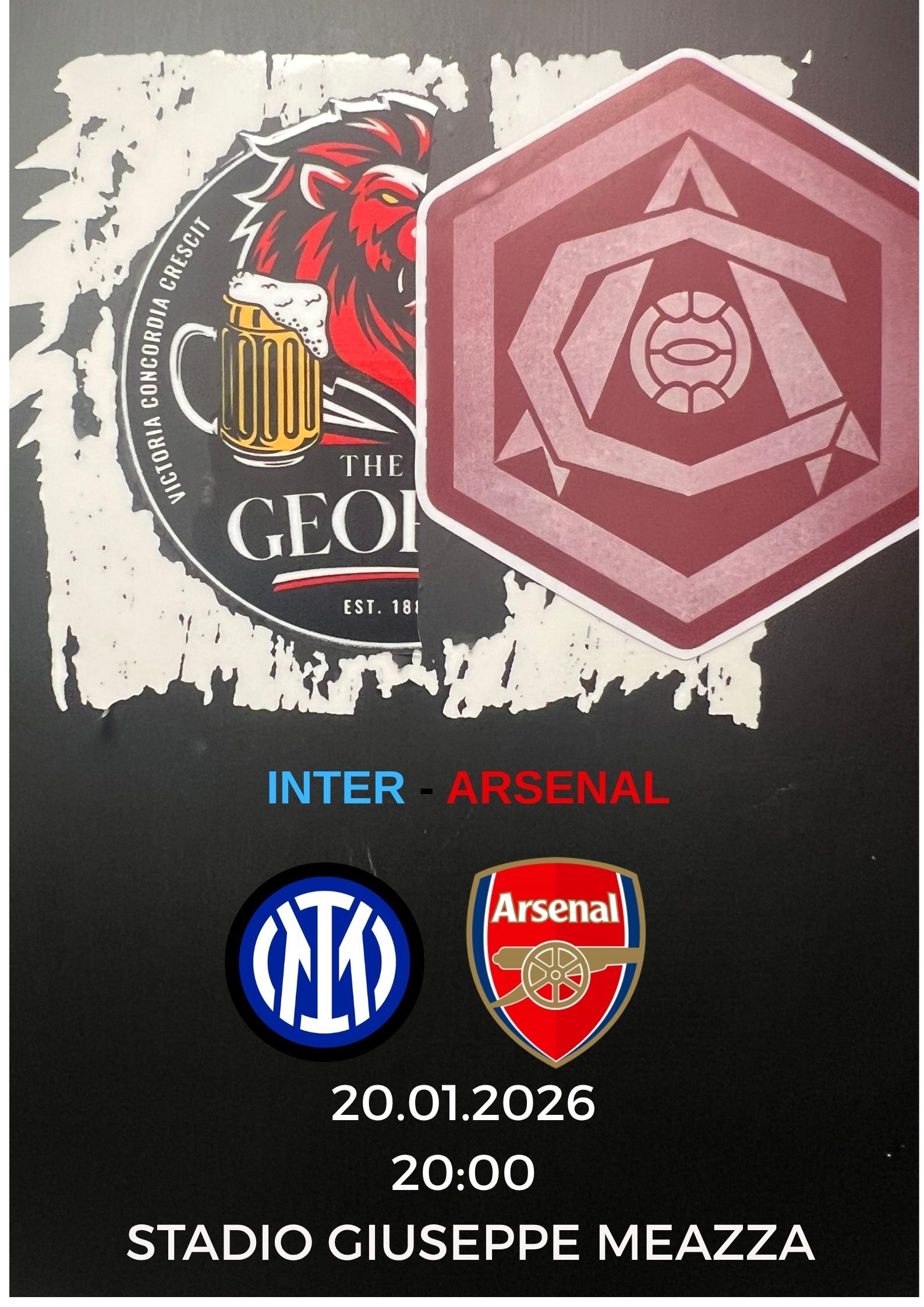 Inter Milan vs Arsenal Screening